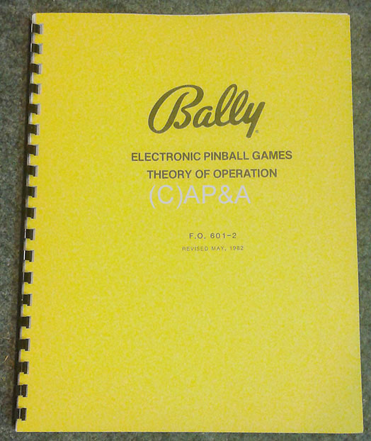 Bally Electronic Pinball Games Repair Procedures Manual-FO 560-2 